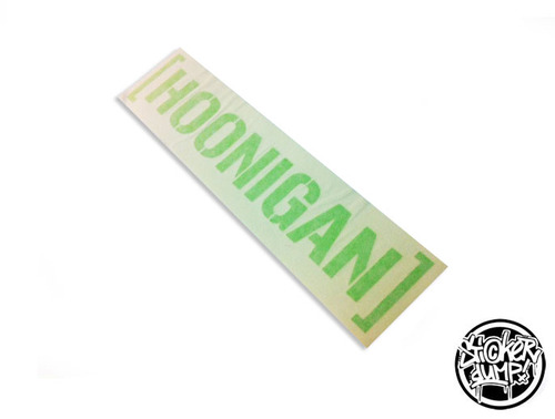 Hoonigan - Die-Cut Logo - Neon Green