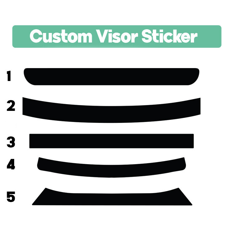 Custom Visor Sticker