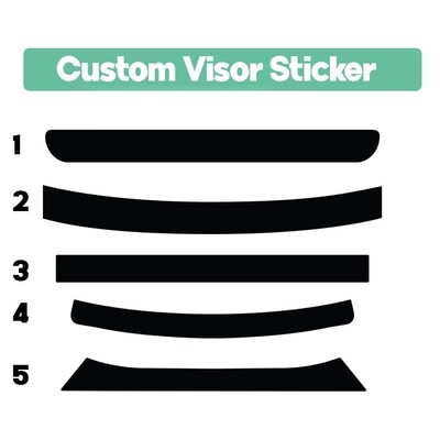 .Custom Visor Sticker