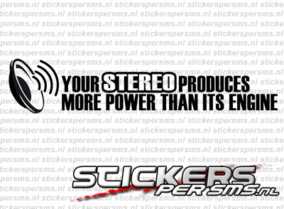 Your Stereo Produces More Power Than It&#39;s Engine