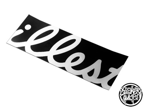 Illest Bumpersticker white