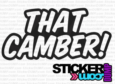 That Camber !
