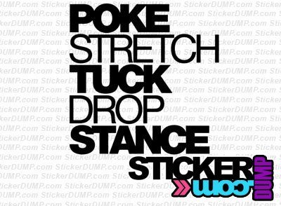 Poke Stretch Tuck Drop Stance