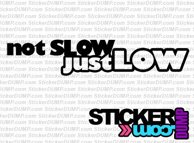 Not Slow Just Low