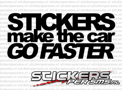 Stickers Make The Car Go Faster
