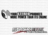 Your Stereo Produces More Power Than It's Engine