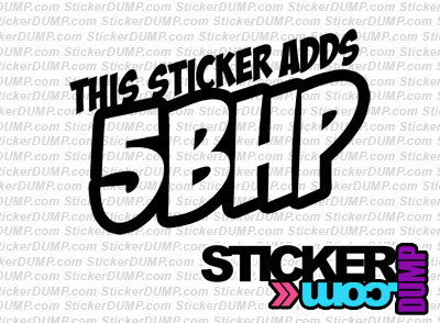 This Sticker Adds 5bhp