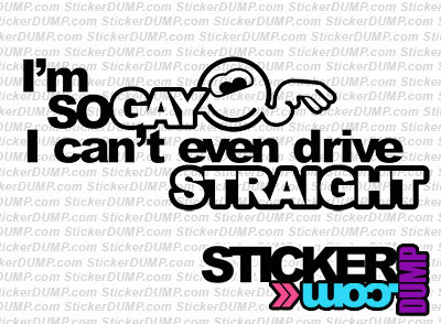 I&#39;m So Gay I Can&#39;t Even Drive Straight