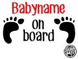 Baby On Board Feet