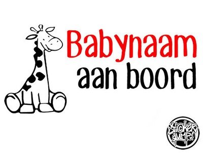 Baby Aan Boord Giraffe