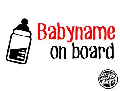 Baby On Board Bottle