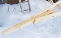 Baldwin 16' Wooden Pointed Top Orchard Ladder