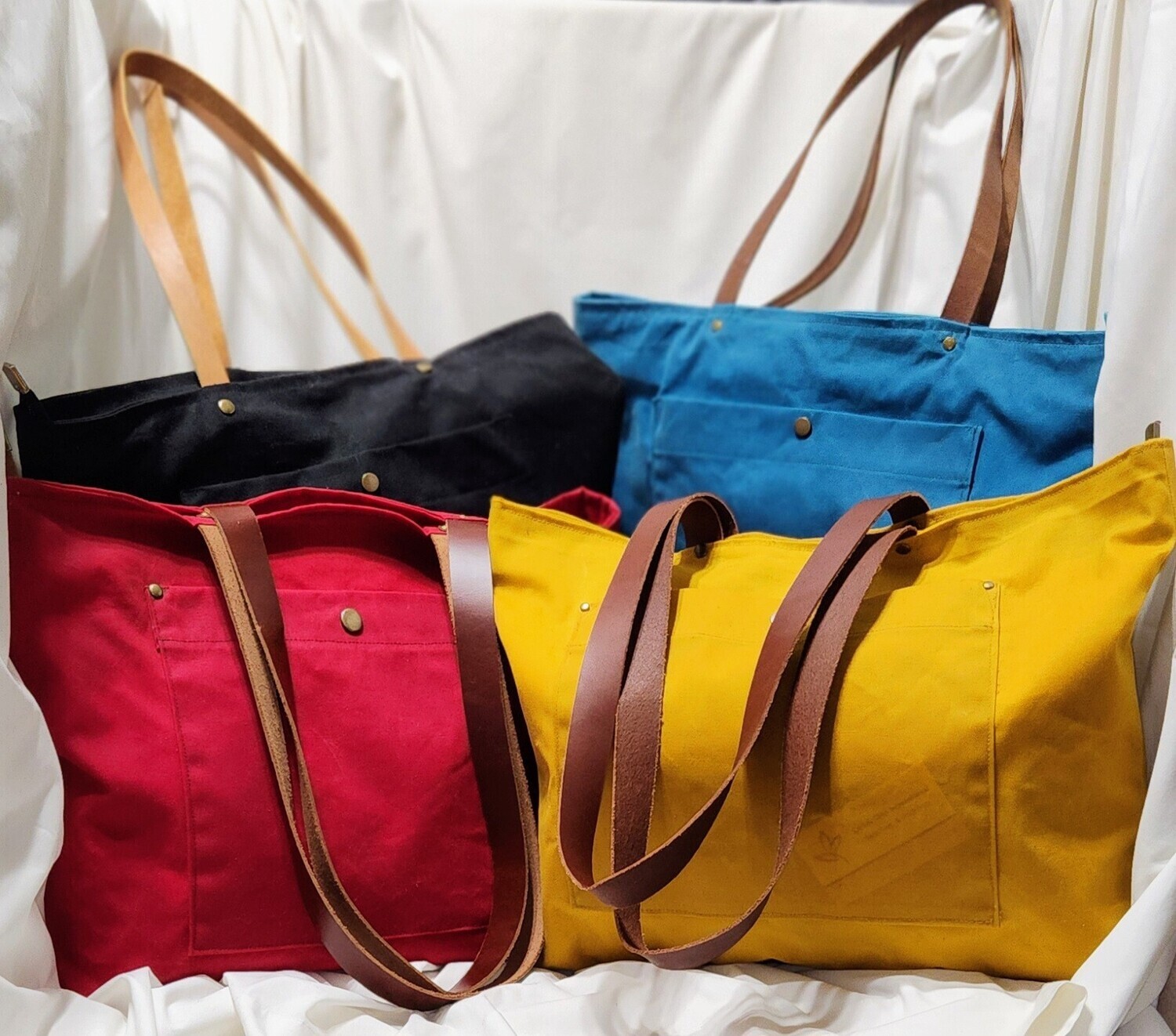Waxed Canvas Tote Bags