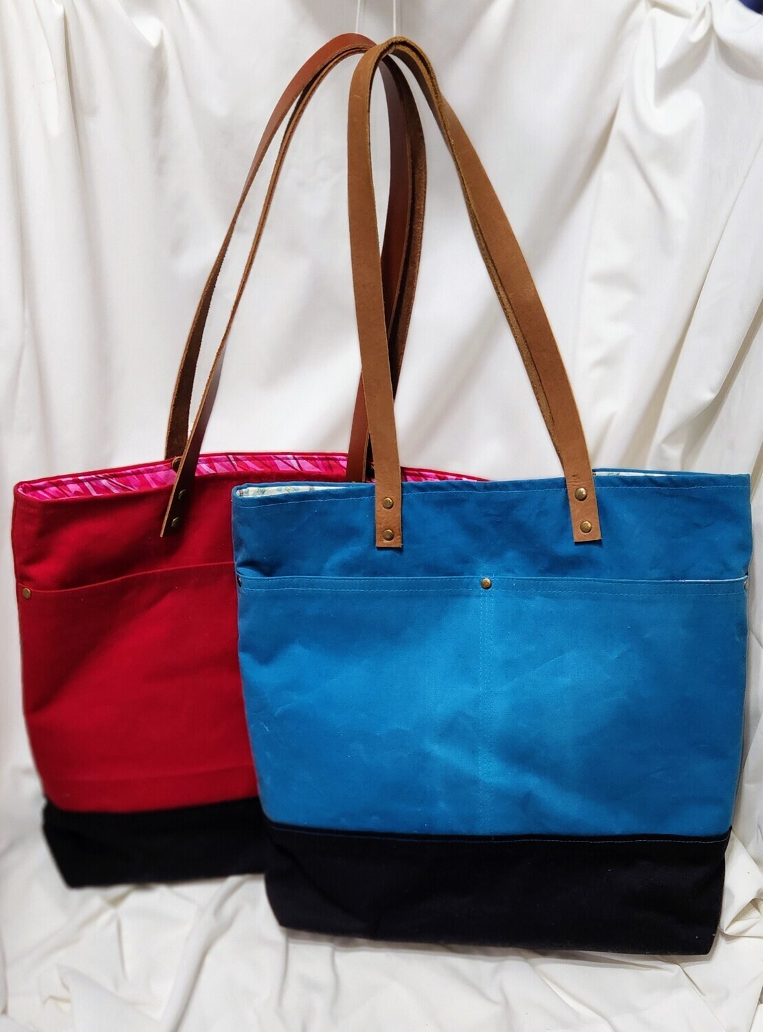 Waxed Canvas Tote