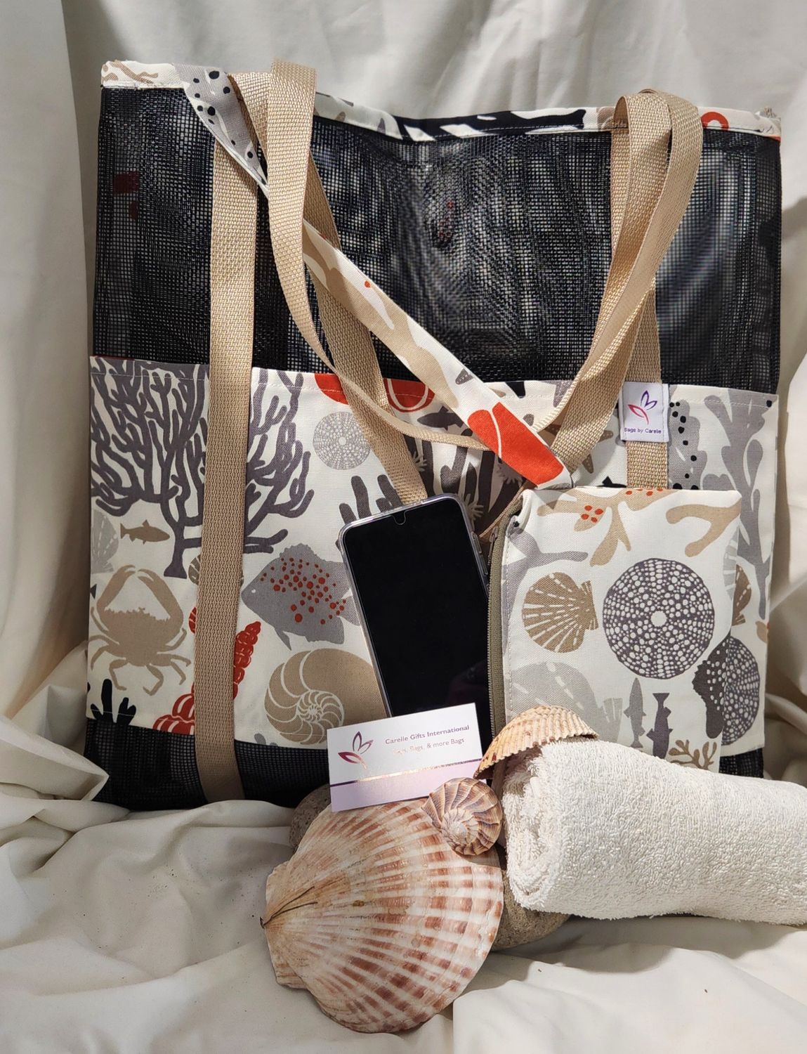 Sand sifter Mesh Beach Bag Small