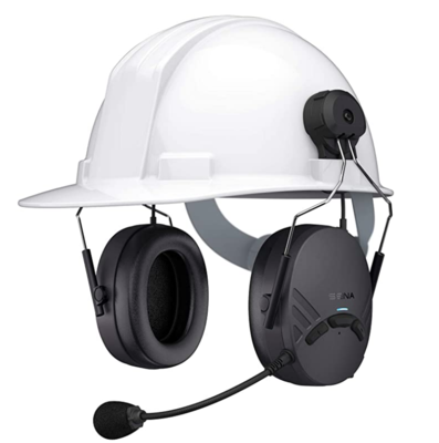 Sena Tuffalk Lite Hard Hat Mount Mesh Earmuff Long-Range Bluetooth Sena Tuffalk Lite Hard Hat Mount Mesh Earmuff Long-Range Bluetooth