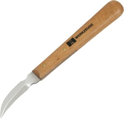 MHG Wood Carving Knife (No. 53) — double-sided curved edge