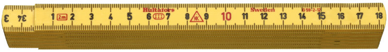 Folding Rule G59 — 2m, 12 sections Folding Rule G59 — 2m, 12 sections