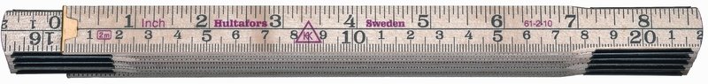 Hultafors Folding Rule 61 — 2m, 10 sections Hultafors Folding Rule 61 — 2m, 10 sections