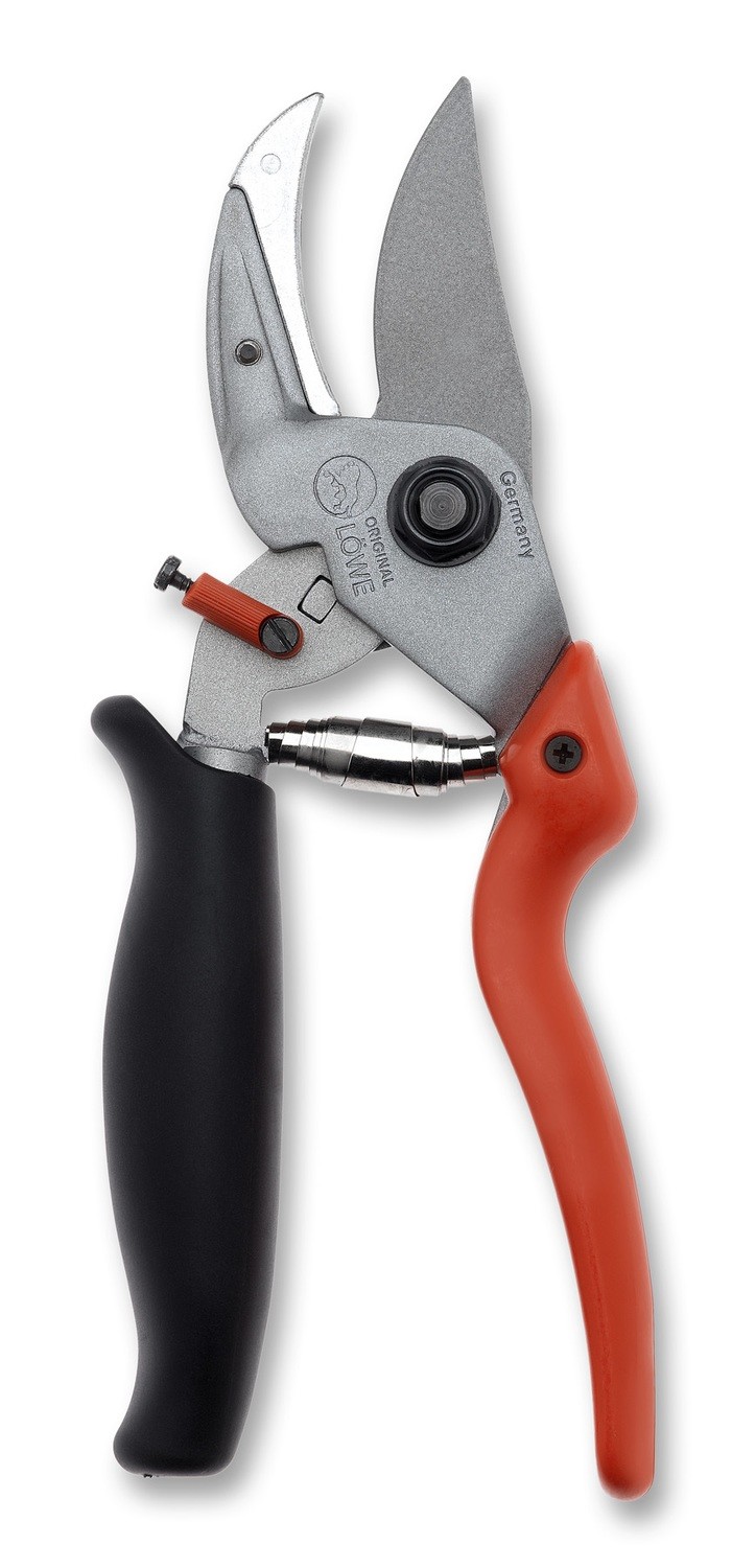 LÖWE 8.109 Anvil pruner with curved blade and rotating handle