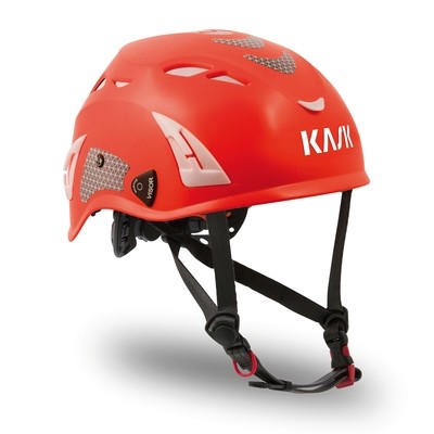 Kask Superplasma HI VIZ Helmet — Red Fluorescent