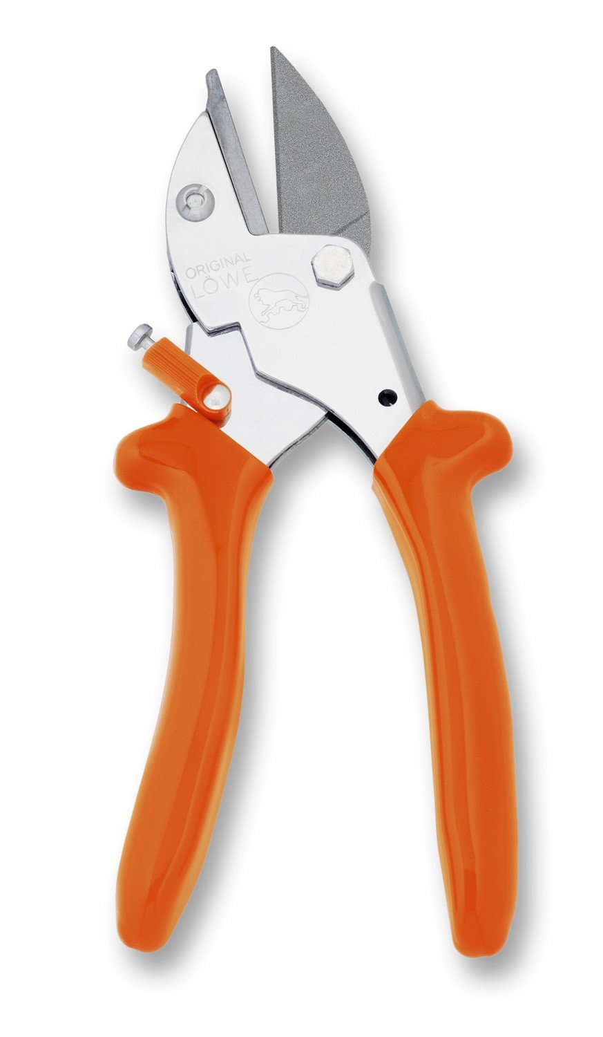 LÖWE 5.127 Small ergonomic anvil pruner with pointed blade