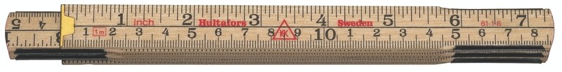 Hultafors Folding Rule 61 — 1m, 6 sections Hultafors Folding Rule 61 — 1m, 6 sections