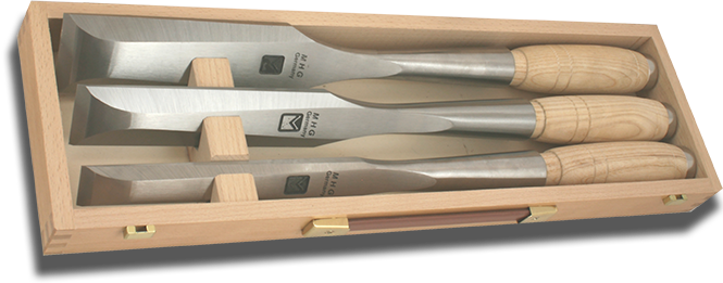 Set of 3 'Timber Tools' Chisels in Wooden Box Set of 3 'Timber Tools' Chisels in Wooden Box
