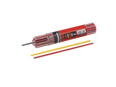 Hultafors Dry Marker Refills—Graphite and Chalk (Red and Yellow)