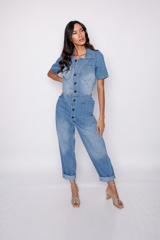Denim jumpsuit