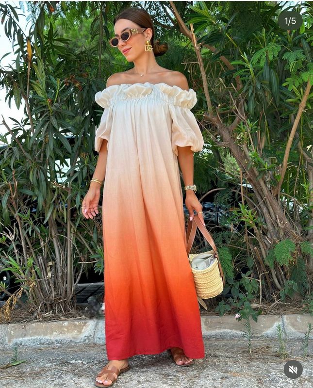 Ombre sunset dress