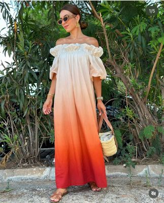 Ombre sunset dress