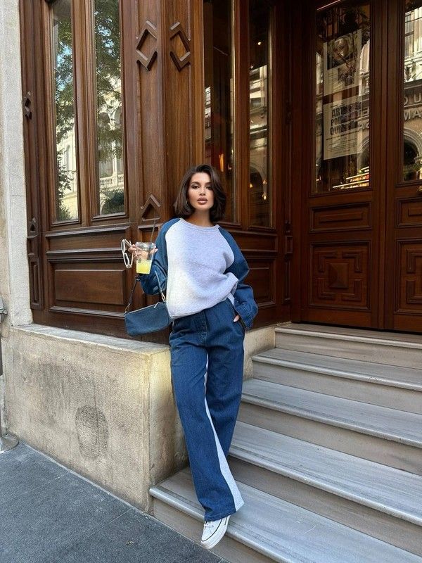 Cotton denim set