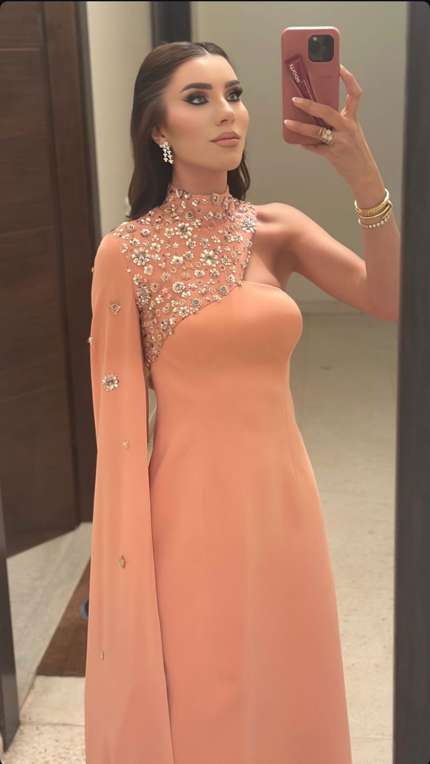Coral elegant dress