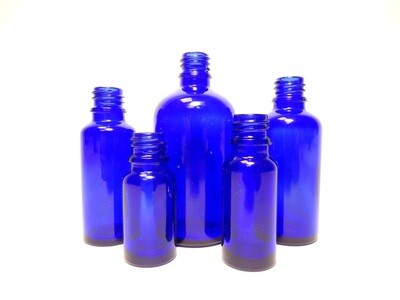 frasco vidrio rosca DIN18 Azul cobalto