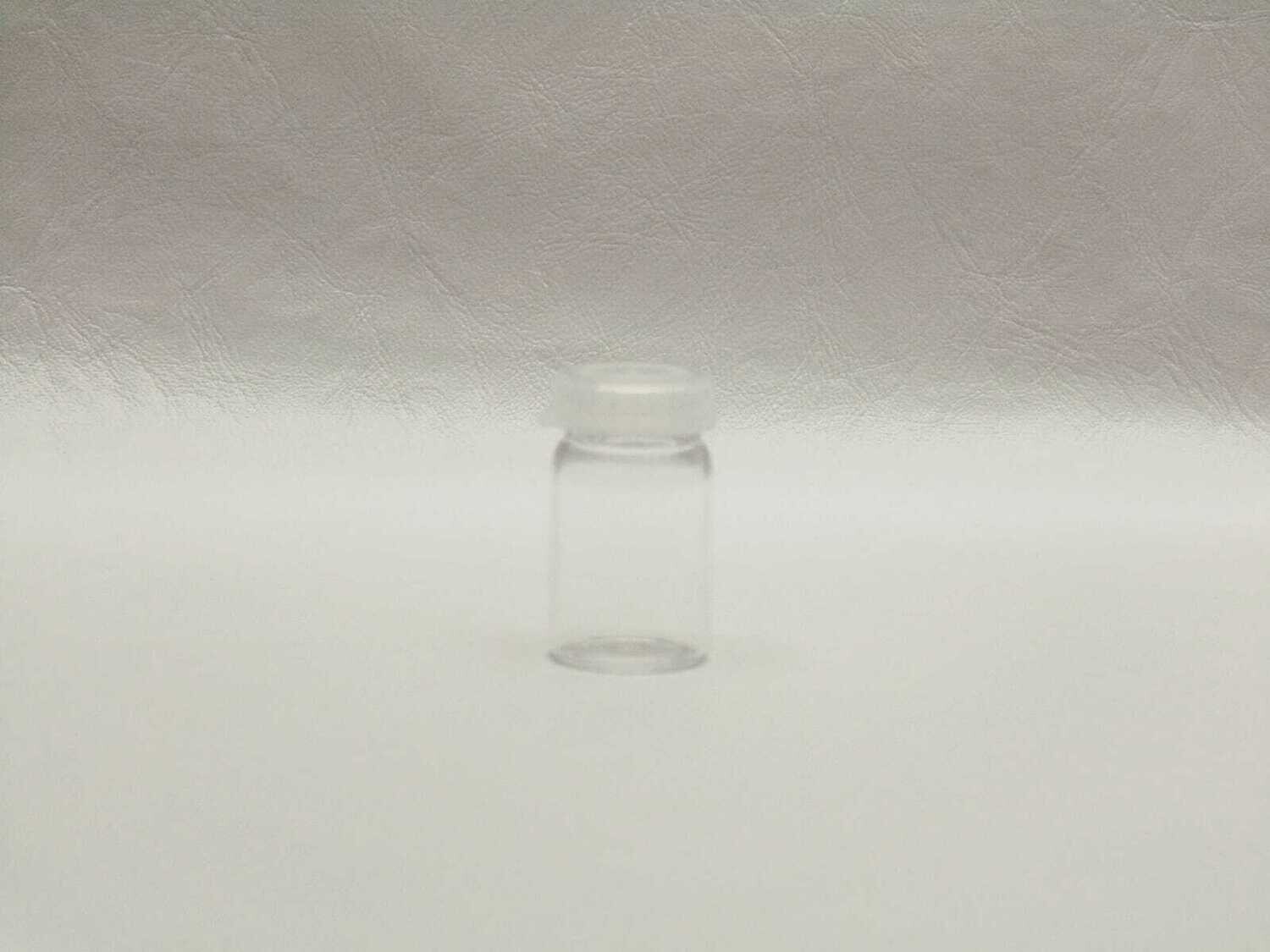 Tubo de vidrio 19x35 con tapa a presión