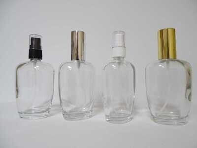 Frasco vidrio transparente 100 ml para perfumería Goya