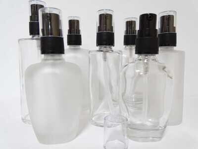 Frasco vidrio cosmética con dosificador