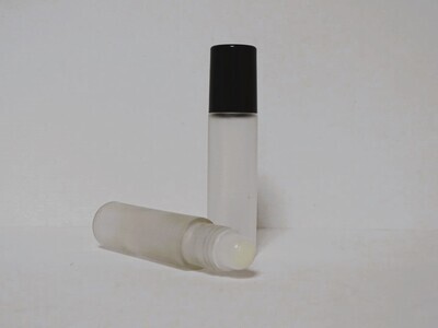 roll-on matizado 11,5 ml vidrio tapa negra y bola de plástico.
