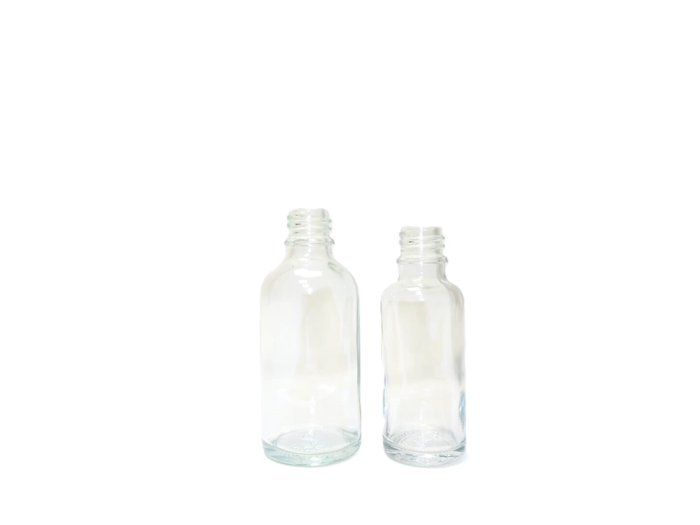 frasco vidrio rosca DIN18 Transparente