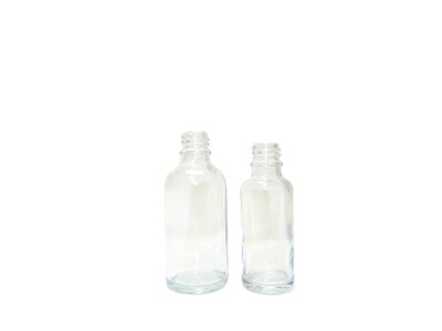 frasco vidrio rosca DIN18 Transparente