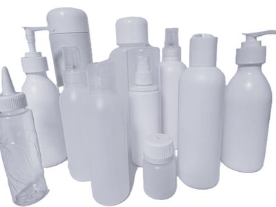 Botellas de plástico para cosmética