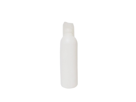 Botella plástico 125 ml natural 24/410 tapón disc-top