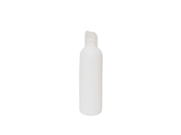 Botella plástico 200 ml blanca 24/410 tapón disc-top