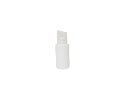 Botella plástico 50 ml blanca 24/410 tapón disc-top