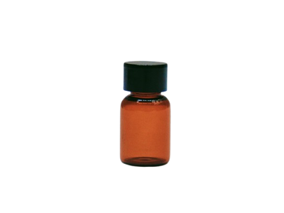 Tubo de vidrio topacio 18x33 3 ml con tapa urea mini