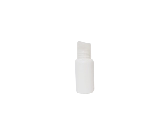 Botella plástico 50 ml blanca 24/410 tapón disc-top