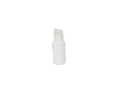 Botella plástico 50 ml blanca 24/410 tapón disc-top