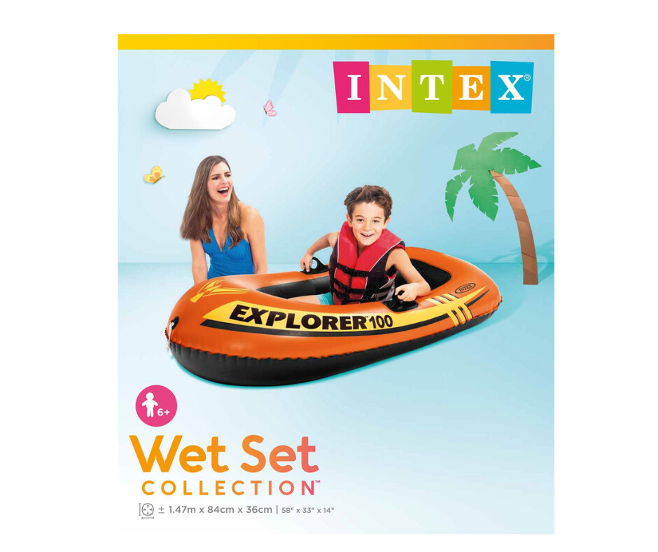 58329NP INTEX 1.47 M EXPLORER 100 BOAT