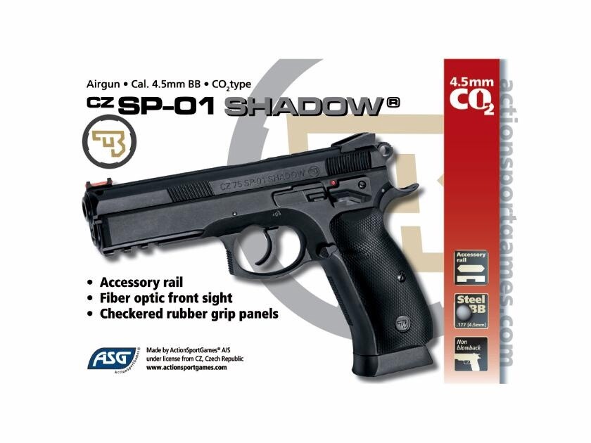 ASG 17526 AIRGUN GNB C024.5MM CZ SP-01 SHADOW